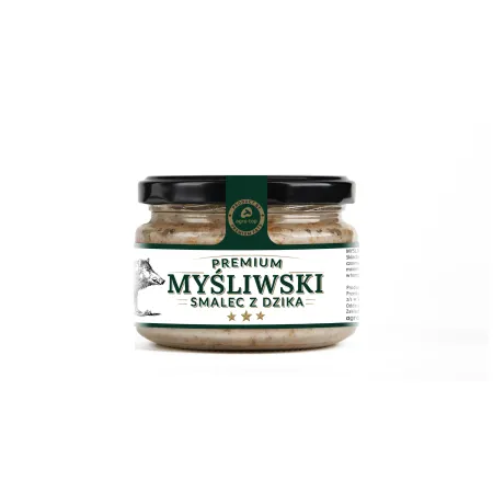 AGRO-TOP SMALEC MYŚLIWSKI Z DZIKA PREMIUM słoik 200g