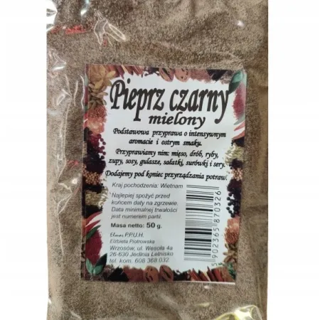 ELMAR Pieprz czarny mielony 50g