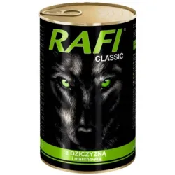 Karma dla psa Rafi Classic puszka 1240 g dziczyzna