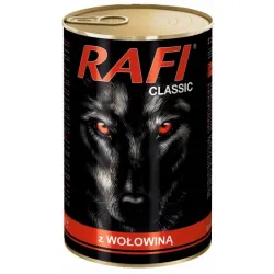 Karma dla psa Rafi Classic puszka 1240 g wołowina