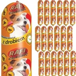 RAFI CLASSIC Karma z drobiem BATON 1000g 1kg x18