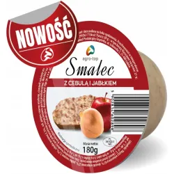 AGRO-TOP SMALEC SMAKOWY Z CEBULĄ I JABŁKIEM 180g kubek