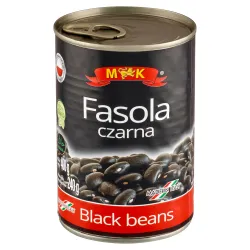 MK Fasola Czarna konserwowa 400 g puszka włoska