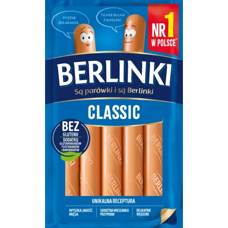 PARÓWKI BERLINKI CLASSIC 225G