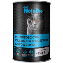 NELSON Karma mokra z rybą 415g puszka kot RYBA