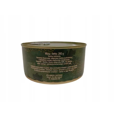 ANKOR SŁONINA WOJSKOWA ŻOŁNIERSKA Premium 280g KONSERWA MIĘSNA puszka