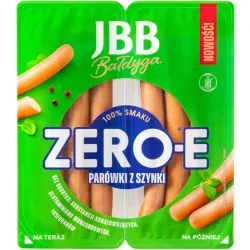 JBB ZERO PARÓWKI Z SZYNKI ZERO-E bez konserwantów 190g