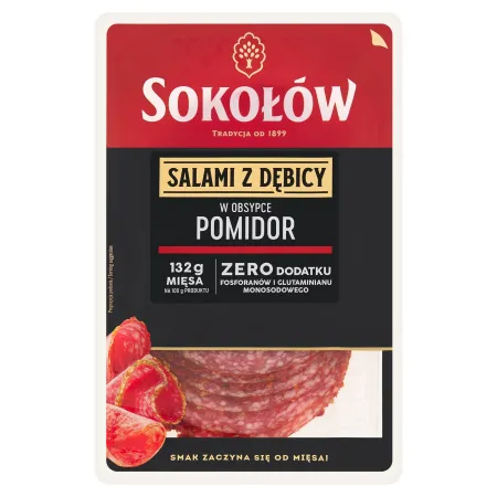 SOKOŁÓW SALAMI Z DĘBICY W OBSYPCE POMIDOR 100g
