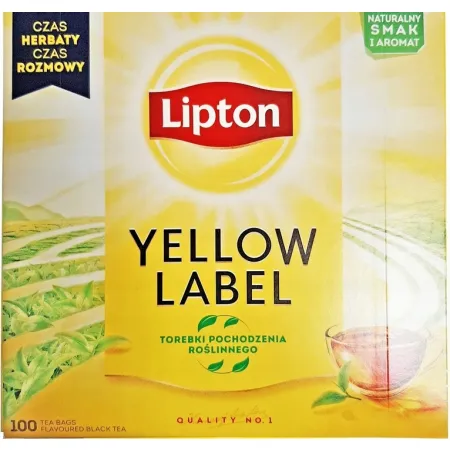 LIPTON Yellow Label herbata czarna 100 torebek 200g