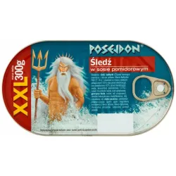POSEJDON Śledź w sosie pomidorowym puszka 300 g