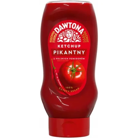 DAWTONA KETCHUP PIKANTNY Czysty skład 444g