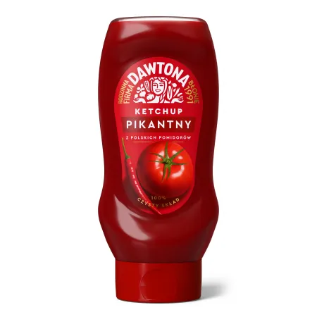 DAWTONA KETCHUP PIKANTNY Czysty skład 444g