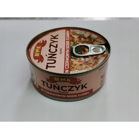 MK TUŃCZYK płatki w czerwonym sosie curry puszka 150g