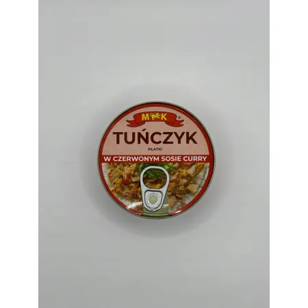 MK TUŃCZYK płatki w czerwonym sosie curry puszka 150g