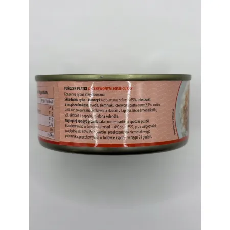 MK TUŃCZYK płatki w czerwonym sosie curry puszka 150g