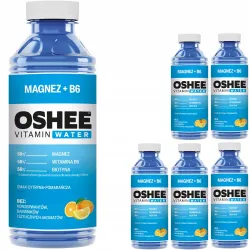 OSHEE VITAMIN VATER magnez+B6 cytryna pomarańcza 6x 555ml zgrzewka