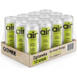 OSHEE AIR SMART energy drink mango bez cukru 250ml x12 szt ZGRZEWKA