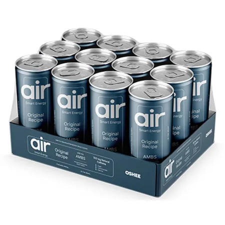 OSHEE AIR SMART ENERGY Original bez cukru 250ml x12 szt ZGRZEWKA