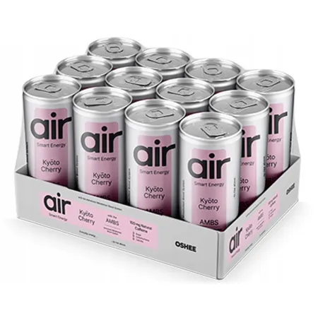 OSHEE AIR SMART ENERGY KYOTO CHERRY wiśnia bez cukru 250ml x12 szt ZGRZEWKA