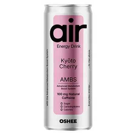 OSHEE AIR SMART ENERGY KYOTO CHERRY wiśnia bez cukru 250ml x12 szt ZGRZEWKA