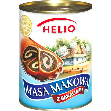 Helio masa makowa z bakaliami - puszka 850g