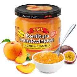 MK Konfitura brzoskwiniowa z sokiem z marakui 420 g słoik