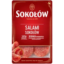 SOKOŁÓW Salami Sokołów plastry 100g