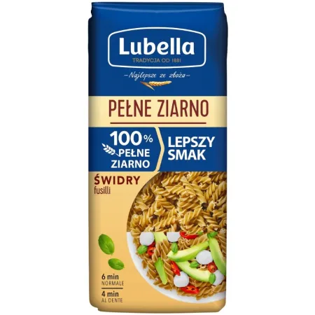 LUBELLA PEŁNE ZIARNO Makaron Świdry usilli 400 g