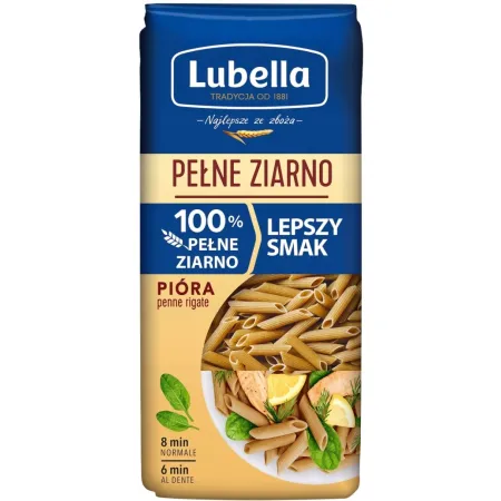 LUBELLA PEŁNE ZIARNO Makaron rurki 400g