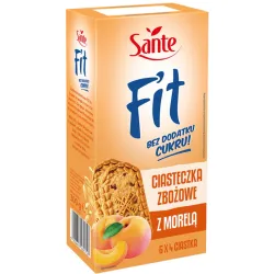 SANTE FIT Ciasteczka Zbożowe z Morelą Bez Dodatku Cukru 300g