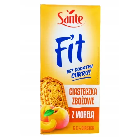 SANTE FIT Ciasteczka Zbożowe z Morelą Bez Dodatku Cukru 300g