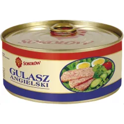 SOKOŁÓW GULASZ ANGIELSKI konserwa wieprzowa puszka 290g