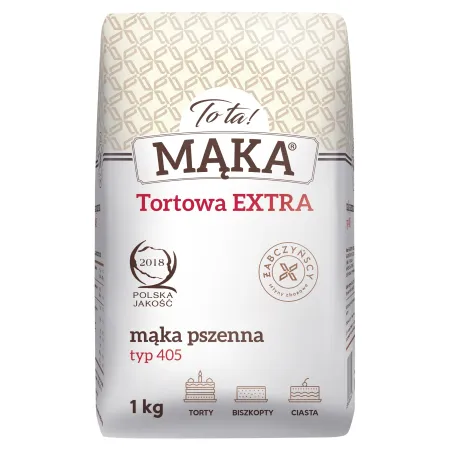 ToTa Mąka TORTOWA EXTRA pszenna TYP 405 1kg Gofry Pierogi Ciasta