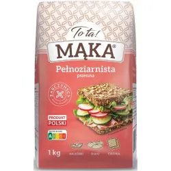 ToTa Mąka PEŁNOZIARNISTA pszenna 1kg