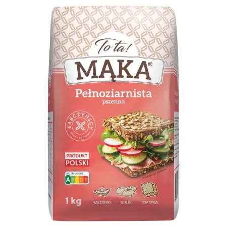 ToTa Mąka PEŁNOZIARNISTA pszenna 1kg