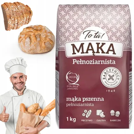 ToTa Mąka PEŁNOZIARNISTA pszenna 1kg