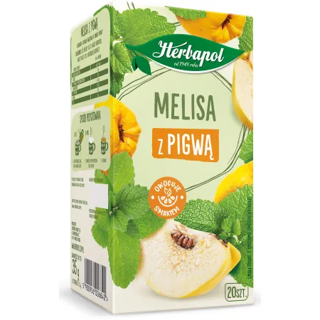 HERBAPOL MELISA Z PIGWĄ herbata ziołowo owocowa 20 saszetek