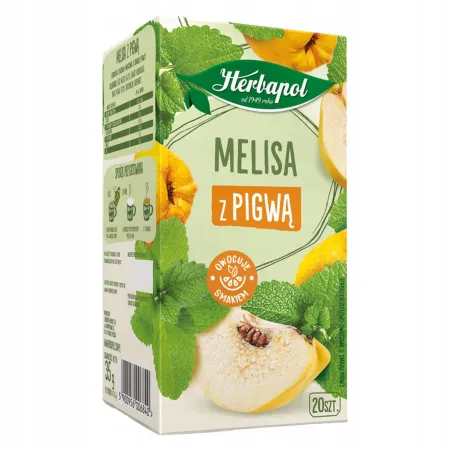HERBAPOL MELISA Z PIGWĄ herbata ziołowo owocowa 20 saszetek