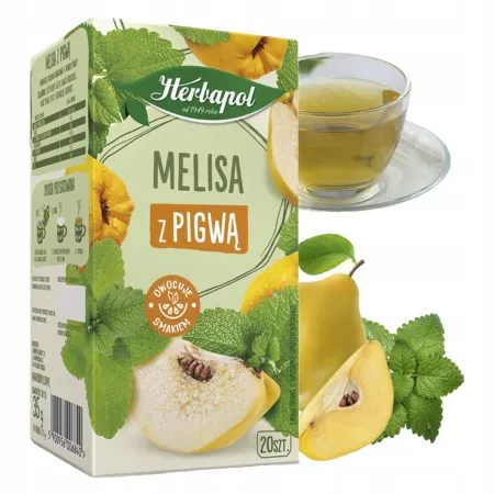 HERBAPOL MELISA Z PIGWĄ herbata ziołowo owocowa 20 saszetek
