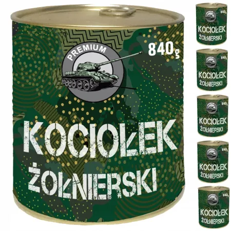 ANKOR 6x Kociołek żołnierski ZGRZEWKA 840g gotowe danie