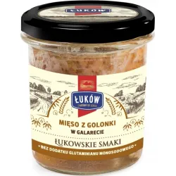 ŁUKÓW Mięso z GOLONKI W GALARECIE słoik 300g