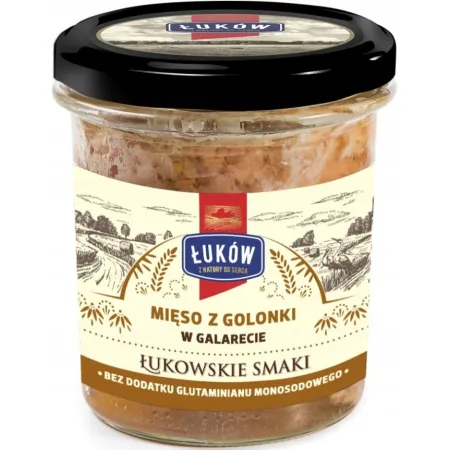 ŁUKÓW Mięso z GOLONKI W GALARECIE słoik 300g