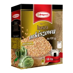 POLGREEN KASZA ORKISZOWA KARTON 4x100g 400g