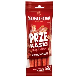 SOKOŁÓW PRZEKĄSKI Kabanosy BEKONOWE 80g