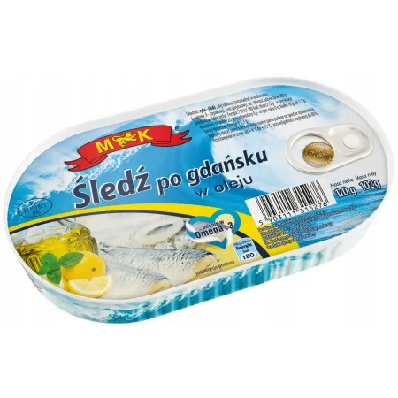 MK Śledź po gdańsku w oleju 170 g,