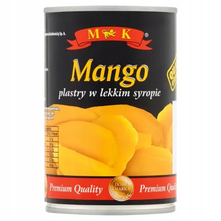 MK Mango plastry w lekkim syropie 425 g,